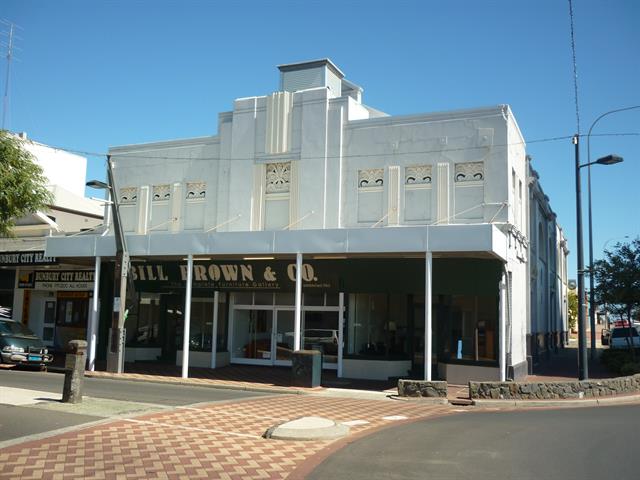 Main east elevation of building