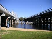View of Bridges Garratt Road Bridge 950 (left) and Downstream bridge (right)