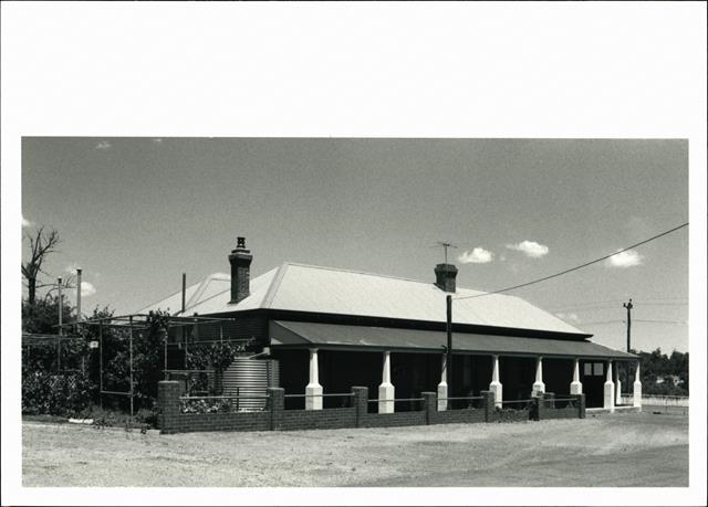 Left corner elevation of building from Forrest Road