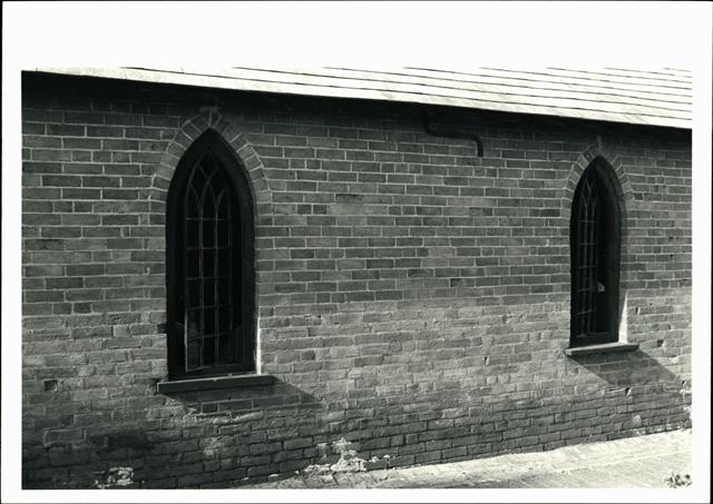 Detail of brickwork on South Wall