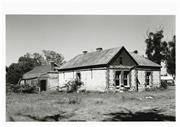 Front and side elevations oblique views of house and view of outbuildings