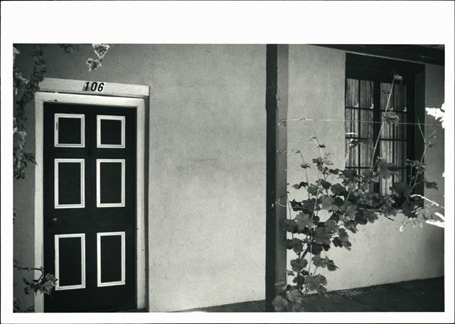 View of front of 106 Stirling Terrace showing front door & window