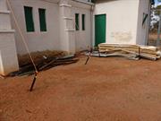Building materials laying adjacent