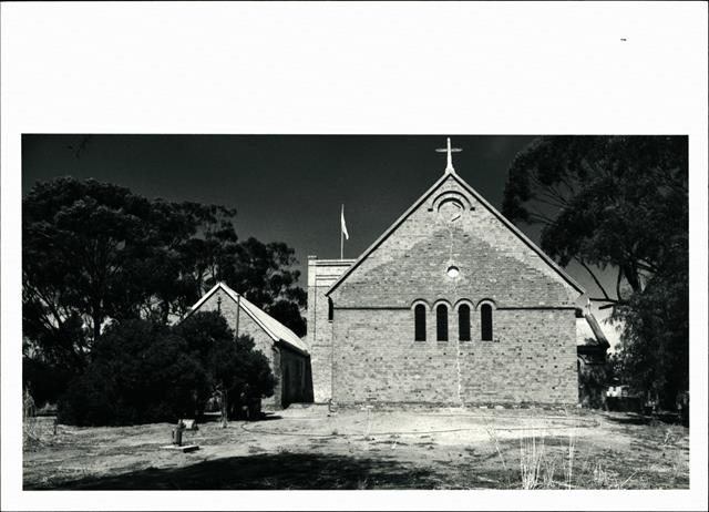 Western elevation of church