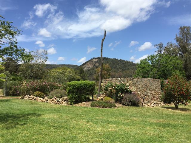Ruins, Baldwin's Bluff in the background