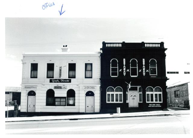 Front elevation of 135-137 York Street showing two buildings