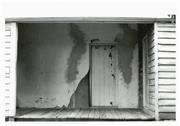 Rear door and wall and veranda floor