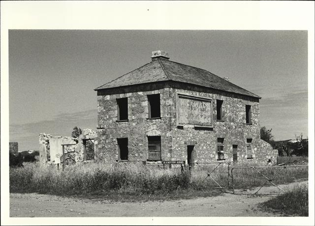 Corner elevation of building