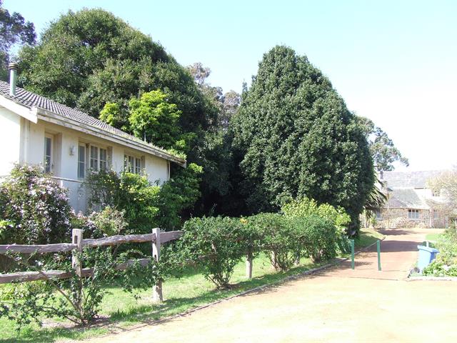 Looking east to main house