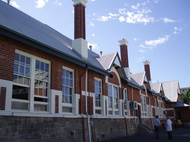 South elevation, senior school building