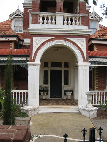 Front entrance showing details