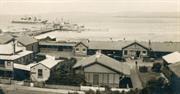 c1930 Railway Station in the background