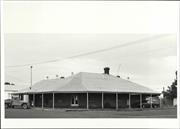 Front corner elevation of building