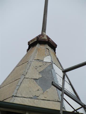 conical tower north side