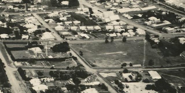 Aerial showing Foundation Park c1920s