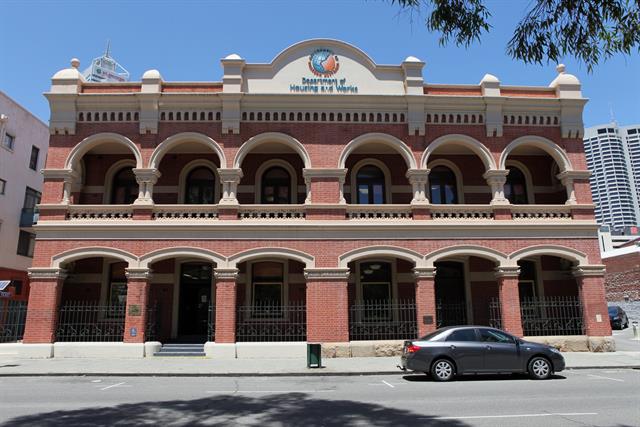 Northern frontage, as viewed from Wellington Street