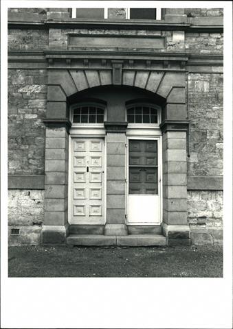 Detail of the Post Office's front door