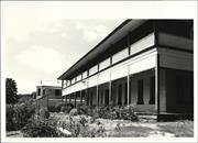 Corner elevation of boarding house