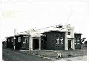 Left corner elevation of Yarloop Hall & adjoined National Bank branch