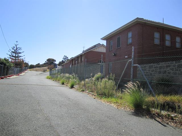 View into Barracks complex from Burt Street