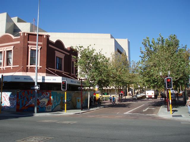 James Street looking east, Noarlinga Chambers on left