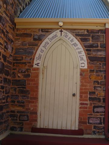 Entry to north side of entry porch