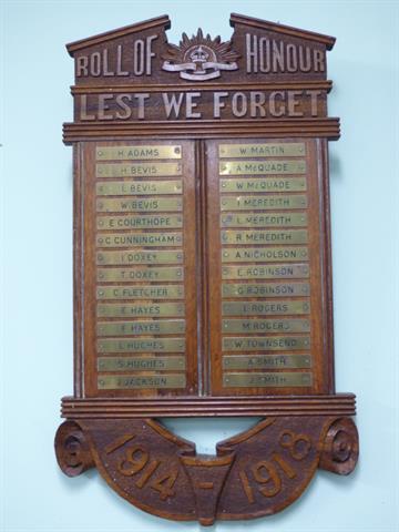 Ckkernup Roll of Honour