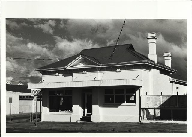 Angled front elevation of building from Egerton Street