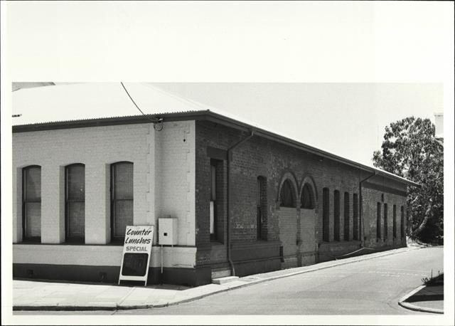 Rear corner elevation of building from Chelsea Street