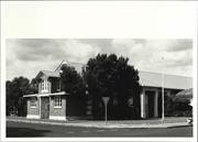 Corner elevation of town hall
