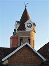 North elevation clock tower detail