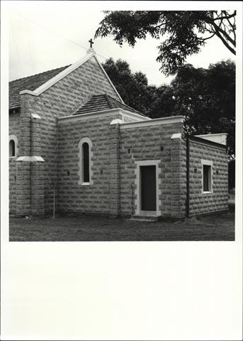 Detail of rear of Church of the Immaculate Conception