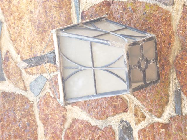 Lamp Detail above doorway