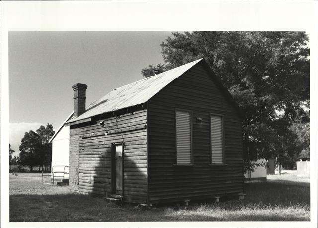 Corner elevation of original building