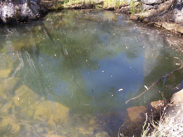 View across c.1832 stone lined well