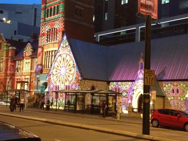 Perth Technical College and Old Perth Boys School, Christmas light display