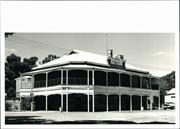 Front corner elevation of building