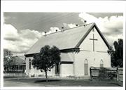 Front corner elevation of St Matthew's Anglican Church in Boulder