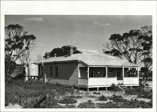 Corner elevation of police station