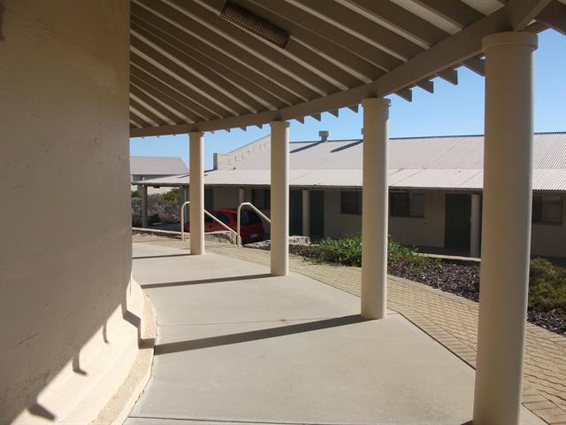 Verandah with conference building.JPG
