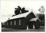 Corner elevation of building (alternative angle)
