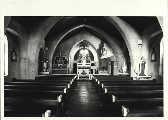 Interior view of church from West entrance