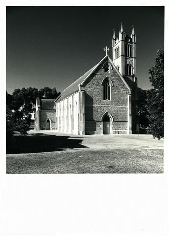 Angled Southern elevation of church