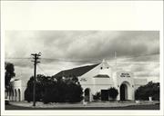 Front corner elevation of building