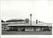 Front corner elevation of building
