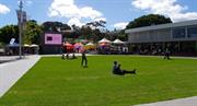 Albany Town Hall and Square during Anzac commemorations
