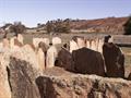 Vertical slabs of sheep yards