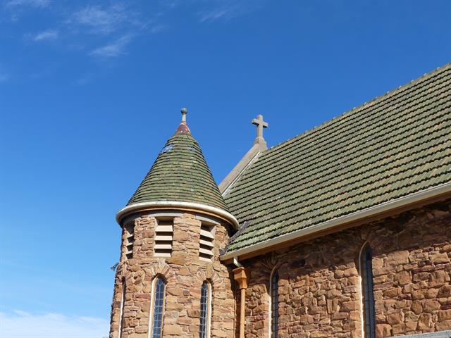 North east turret - shingle tiles missing