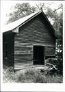Angled rear elevation of building