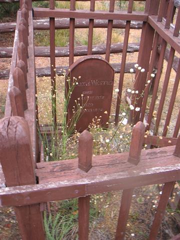 View of Grave and surrounding fence
